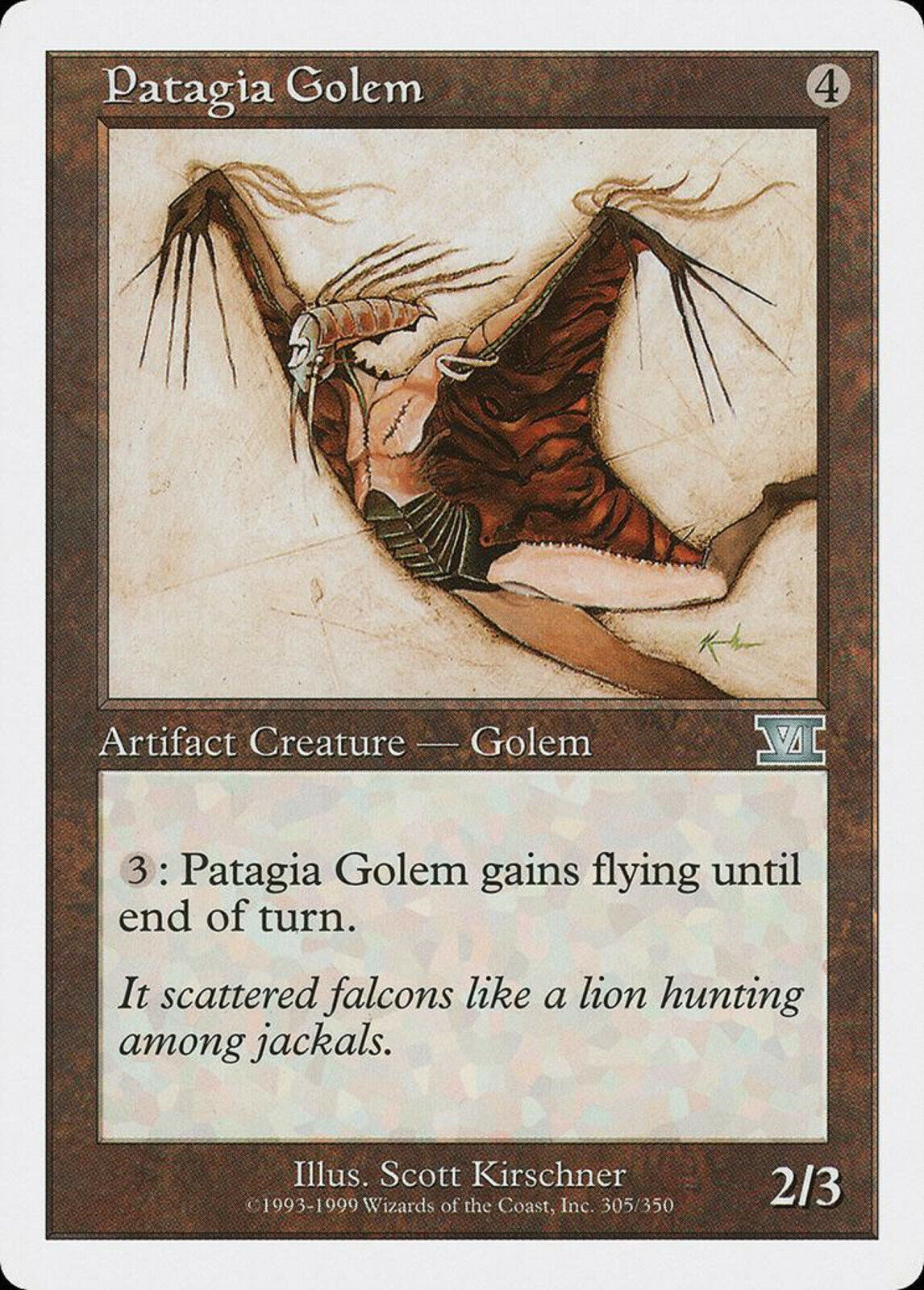 MTG MTG 1x  Patagia Golem Classic Sixth Edition  Magic the Gathering card