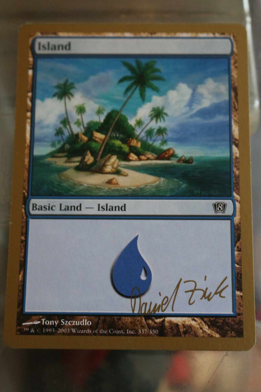 MTG Island Daniel Zink SB World Championship Decks 2003 card MTG CARD #3