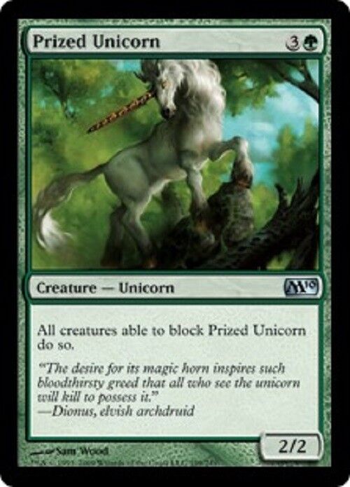 MTG MTG 3x Prized Unicorn M10 Magic 2010 Card Magic The Gathering