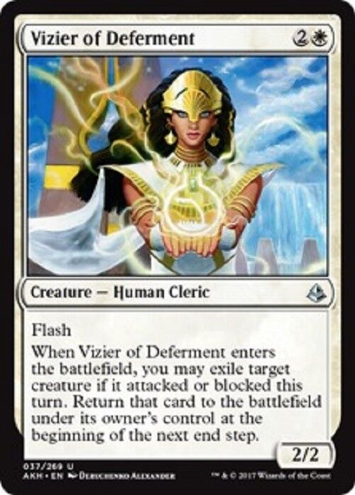 MTG Vizier of Deferment Amonkhet Card MTG Freshpack Commander Pauper