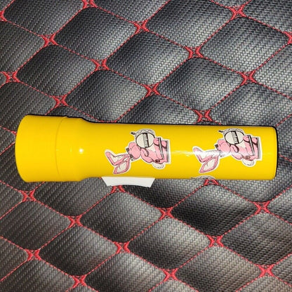 Collectable Eveready Energizer Bunny Yellow Plastic Flashlight - Working
