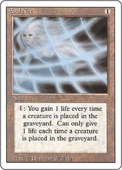 MTG MTG 1x  Soul Net 3ED Revised Edition Cards Magic The Gathering