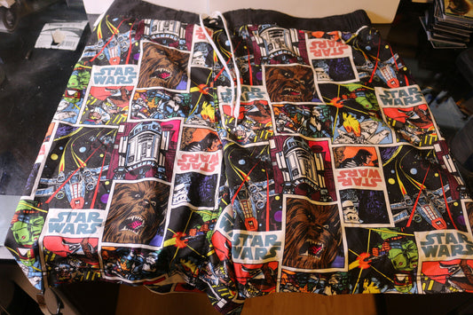 Star Wars Mens Classic Comic Book Board Shorts Swim Trunks Very Rare Variant Xl