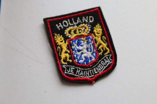 Holland Je Maintiendrai Patch Patches Rare Travel Souvenir Patch Coat Of Arms