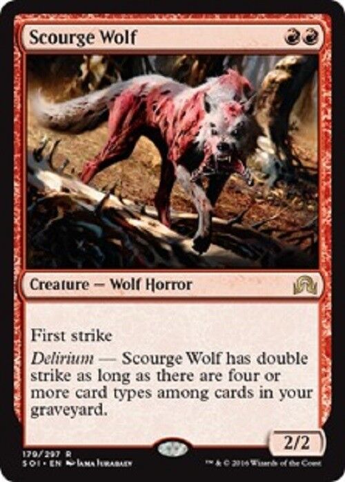 MTG 1x Scourge Wolf Shadows over Innistrad Magic the Gathering MTG card