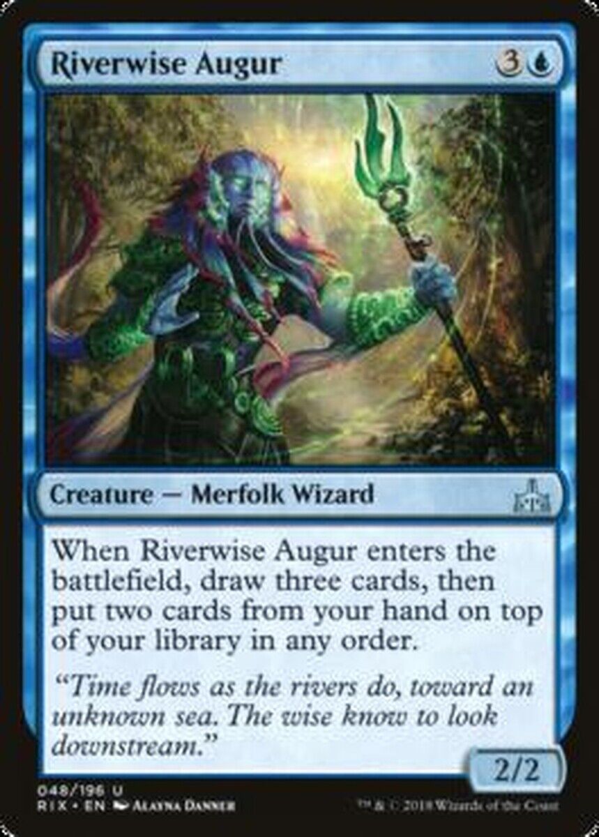 MTG MTG 1x Riverwise Augur Rivals of Ixalan MTG Magic the gatherine card