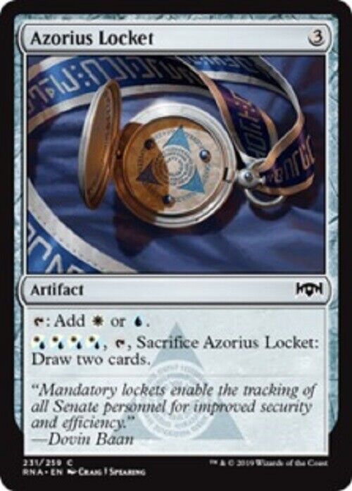 MTG MTG 4x Azorius Locket Ravnica Allegiance Cards Magic The Gathering  NM