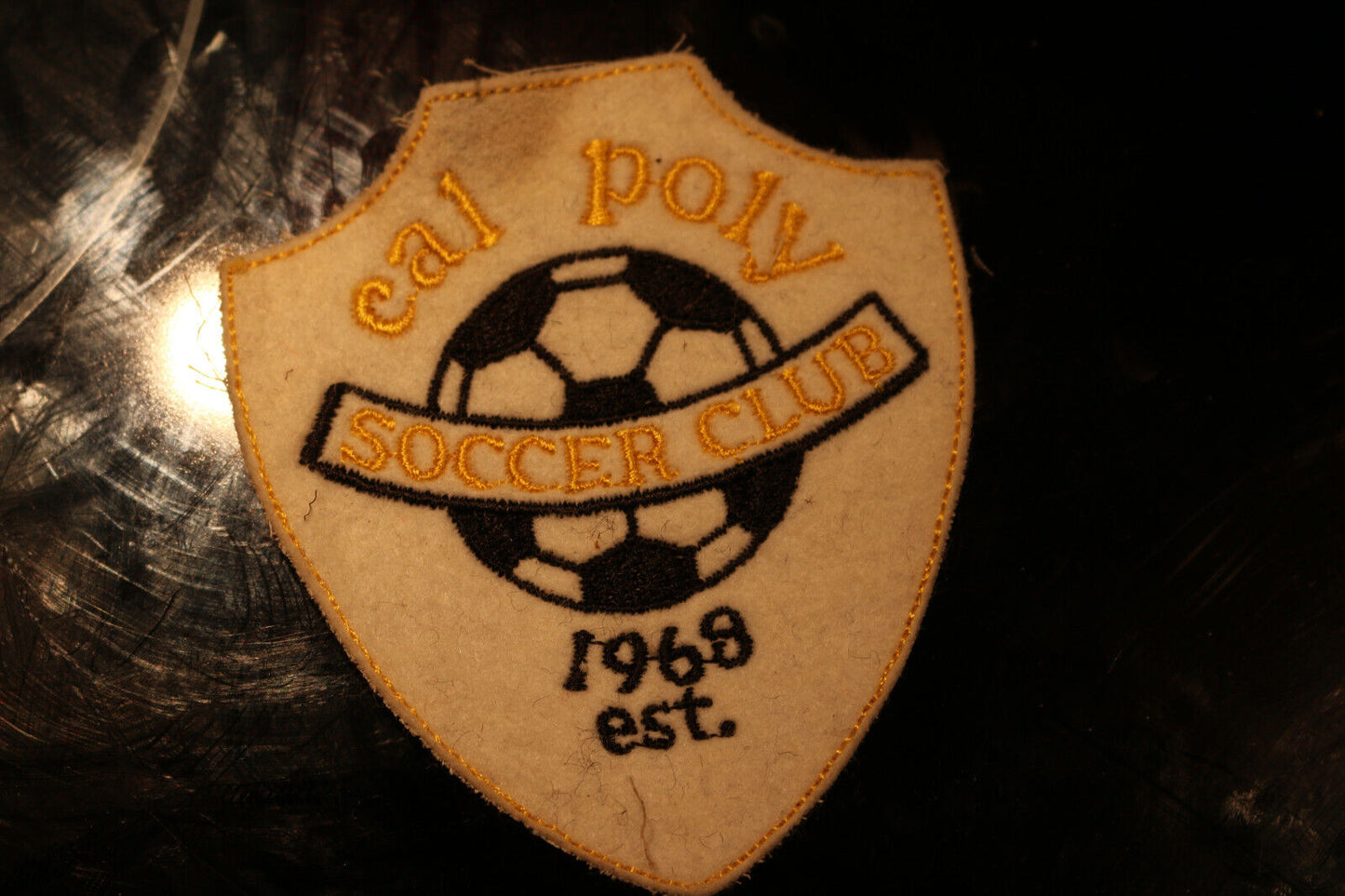 Vintage Shoulder Patche Souvenir Cal Poly Soccer Club 1968 Est.#1