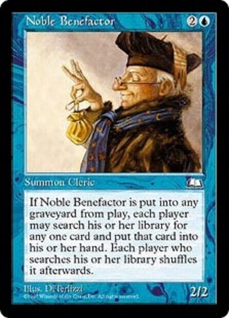 MTG Noble Benefactor Weatherlight MTG Magic the gathering card 1x