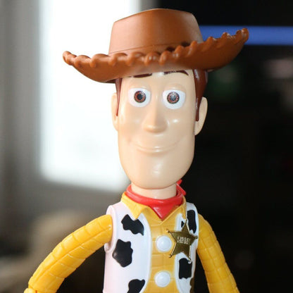 Disney Pixar Mattel Toy Story 4 Fully Posable Woody Figure Toy W/ Lasso + Hat 9”