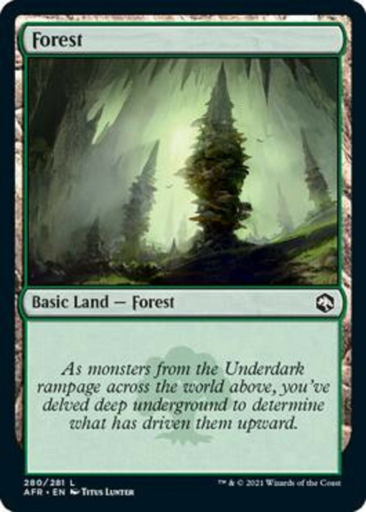 MTG MTG 4x Forest 280 Adventures in the Forgotten Realms