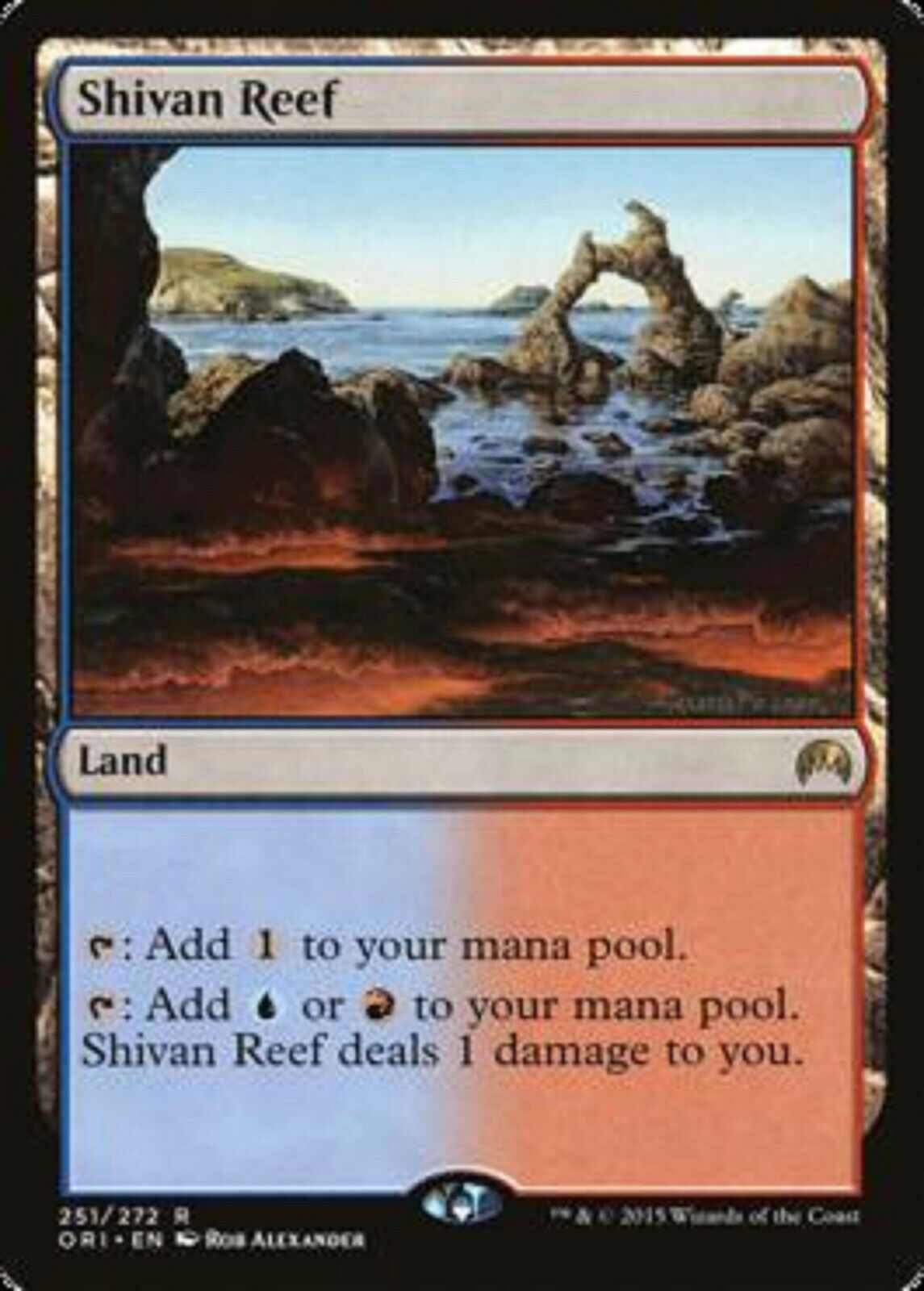 MTG MTG 1x  Shivan Reef Magic Origins  card Magic the Gathering