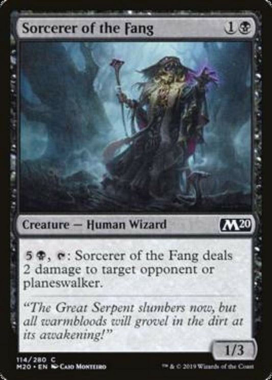 MTG MTG 4x Sorcerer of the Fang Core Set 2020 cards Magic The Gathering