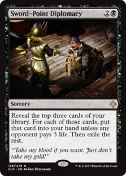 MTG Sword-Point Diplomacy Ixalan card Magic the Gathering  NM  MTG