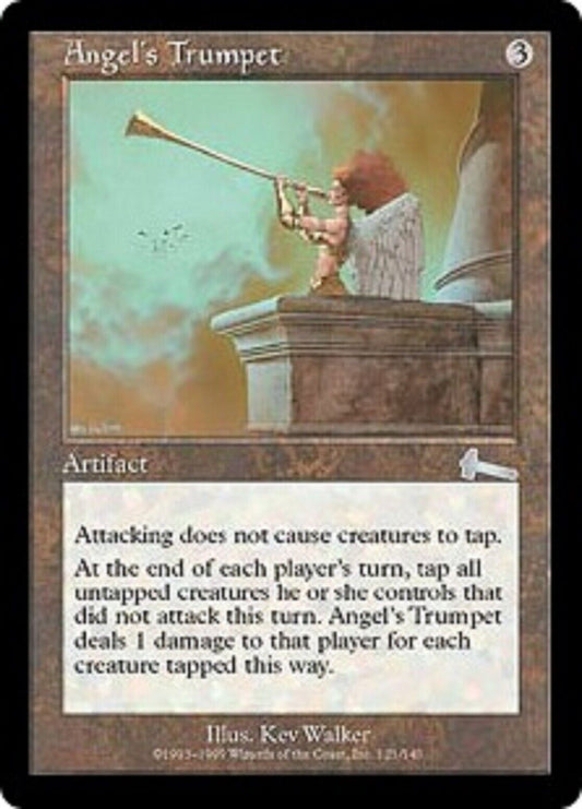 MTG MTG 1x Angel's Trumpet Urza's Legacy card Magic the gathering