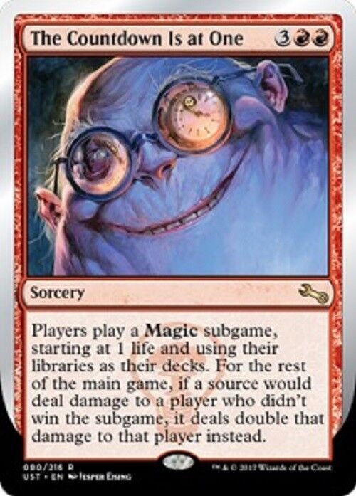 MTG 1x The Countdown Is at One Unstable Cards Magic the Gathering MTG