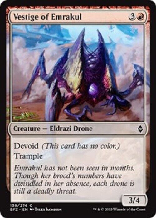 MTG 4x Vestige of Emrakul Battle for Zendikar  MTG Magic the Gathering card