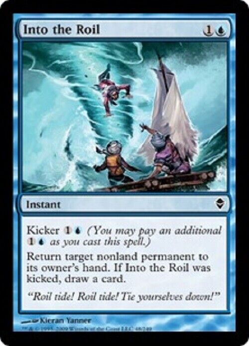 MTG MTG 4x  Into the Roil ZEN Zendikar  Cards Magic The Gathering Pauper