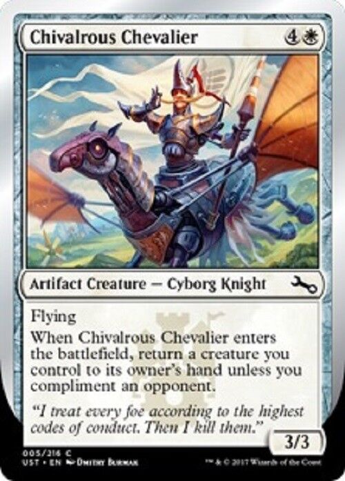 MTG 4x Chivalrous Chevalier Unstable Cards Magic the Gathering MTG