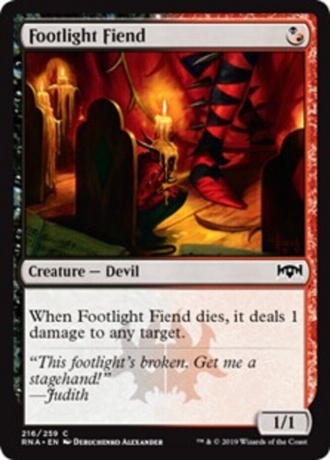 MTG MTG 4x Footlight Fiend Ravnica Allegiance  Magic the Gathering cards