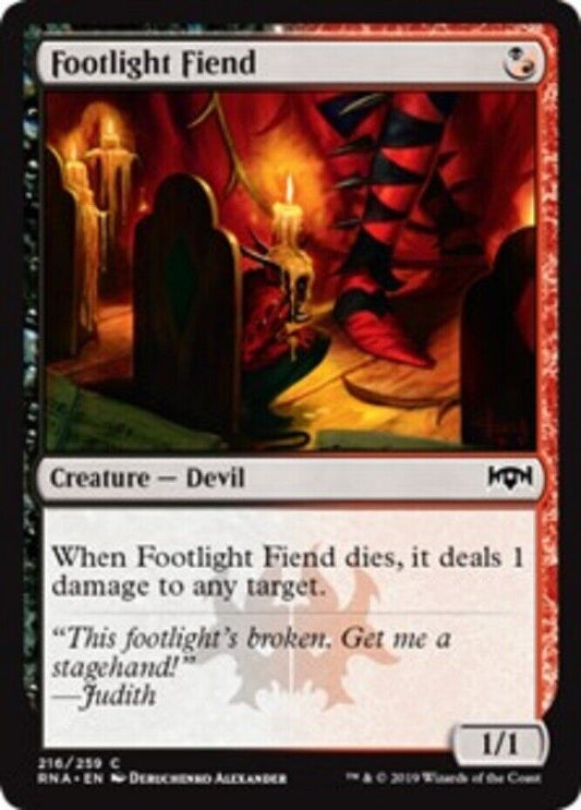 MTG MTG 4x Footlight Fiend Ravnica Allegiance  Magic the Gathering cards