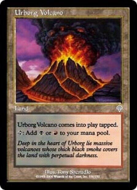 MTG 1x   Urborg Volcano  Invasion card MTG Magic the Gathering