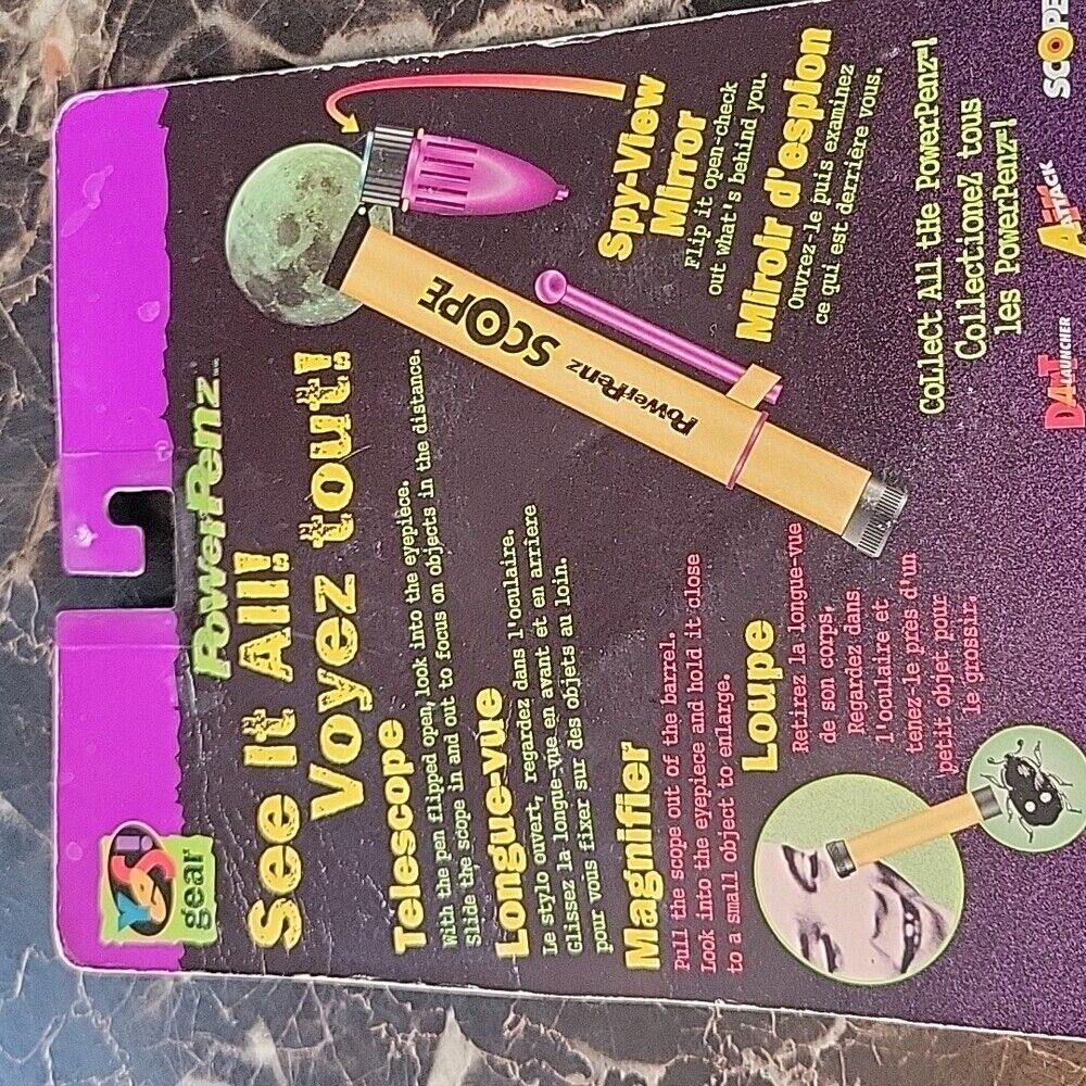 Vintage Yes! Gear Power Penz Spy Scope New Sealed Rare 1996 Irwin Toy