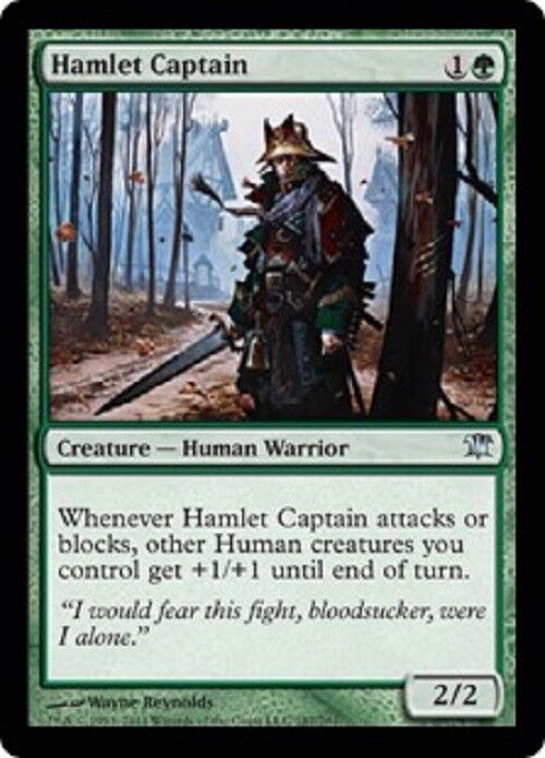 MTG MTG 1x  Hamlet Captain Innistrad FOIL Card Magic The Gathering