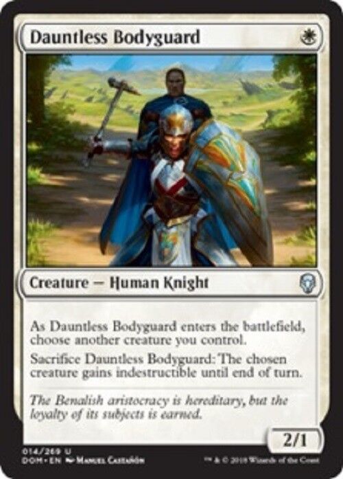 MTG Dauntless Bodyguard Dominaria Unplayed NM card Freshpack MTG Magic Pauper