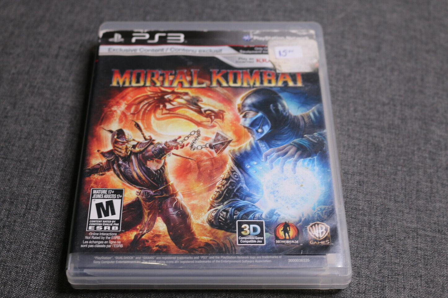 Mortal Kombat (Sony Playstation 3 Ps3, 2011) - Tested And Working