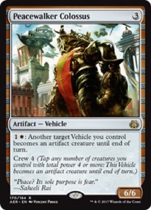 MTG MTG 1x Peacewalker Colossus Aether Revolt Magic The Gathering card