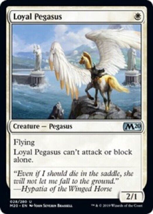 MTG MTG 2x Loyal Pegasus Core Set 2019 Card Magic The Gathering NM