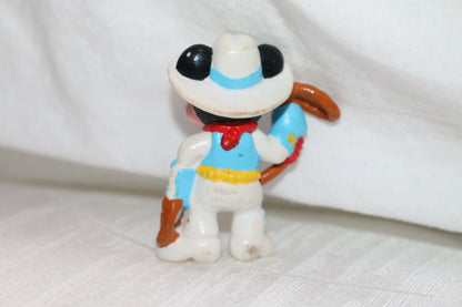 Rare Vintage 2.5" Mickey Mouse Clubhouse Lasso Cowboy Pvc Action Figure Applause