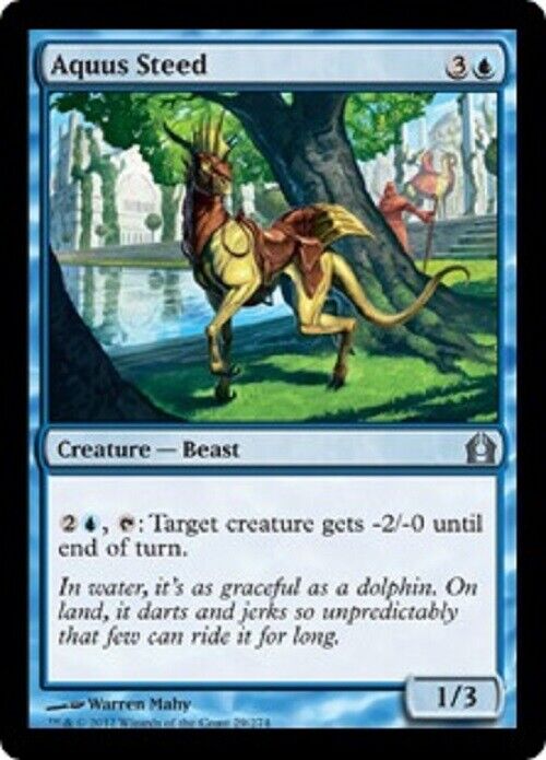 MTG MTG 1x   Aquus Steed  Return to Ravnica  Card Magic The Gathering pauper