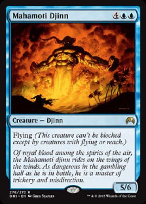 MTG MTG 1x  Mahamoti Djinn Magic Origins Magic The Gathering card