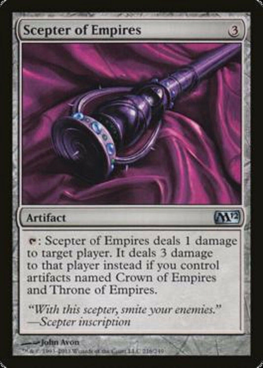 MTG MTG 1x  Scepter of Empires Magic 2012  Magic the Gathering card