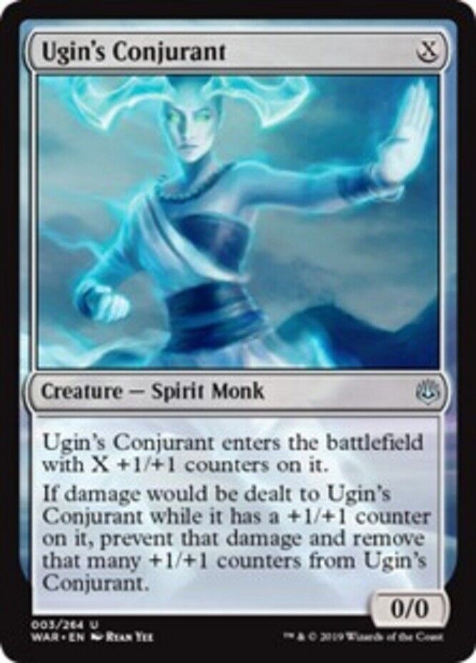 MTG MTG 1x  Ugin's Conjurant FOIL War of the Spark Card Magic The Gathering  NM