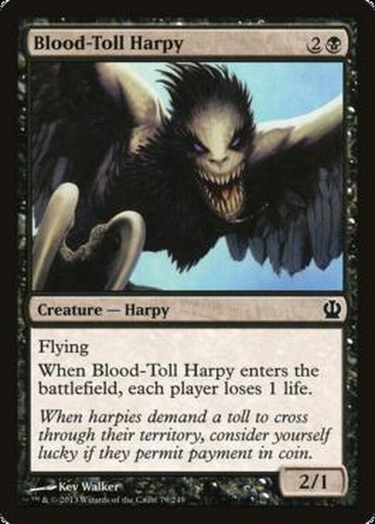 MTG MTG 1x   Blood-Toll Harpy Theros Foil Magic the gatherine card