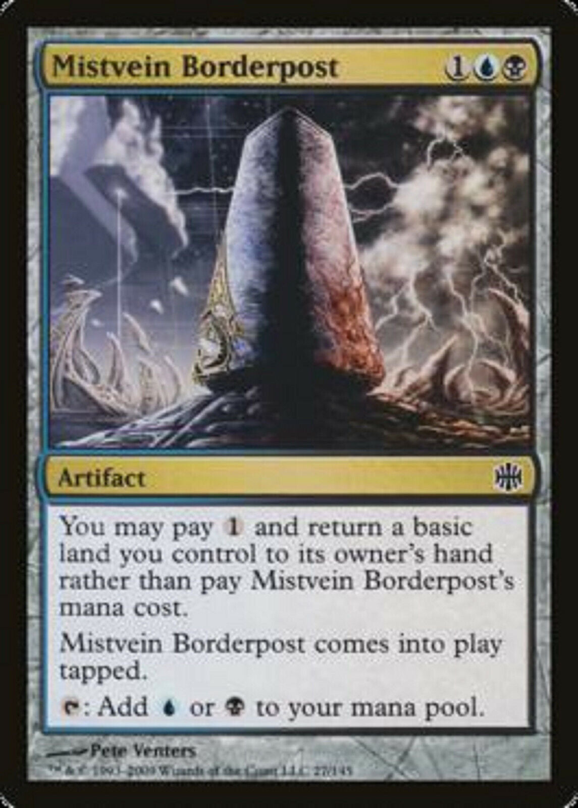 MTG MTG 1x  Mistvein Borderpost Alara Reborn card Magic the Gathering