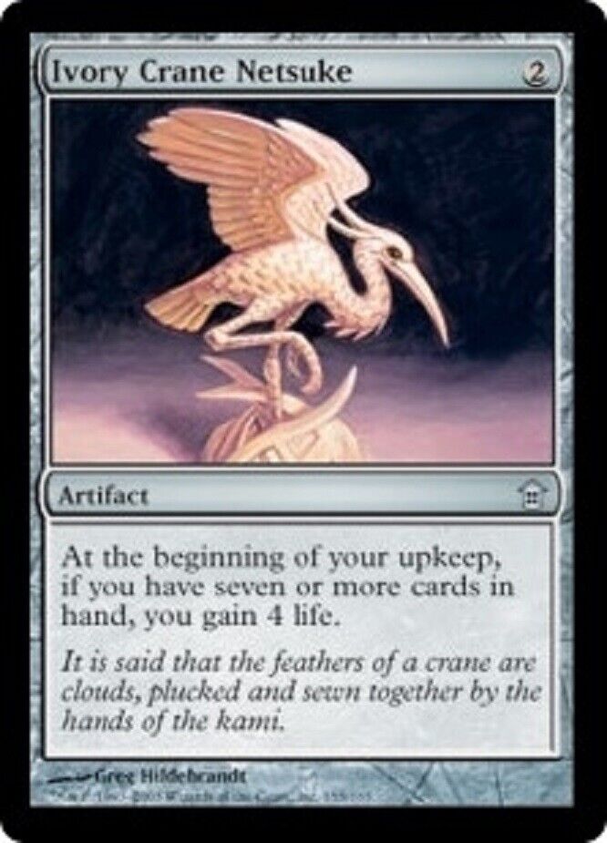 MTG MTG 1x Ivory Crane Netsuke Saviors of Kamigawa Card Magic The Gathering NM