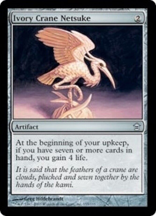 MTG MTG 1x Ivory Crane Netsuke Saviors of Kamigawa Card Magic The Gathering NM