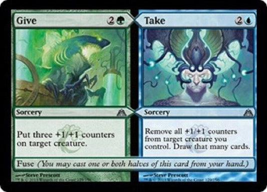 MTG MTG 1x Give // Take Dragon's Maze card Magic The Gathering NM