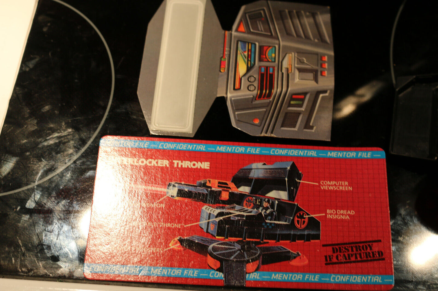 Vintage Captain Power Interlocker Anti Aircraft Throne Mattel Spaceship 1987