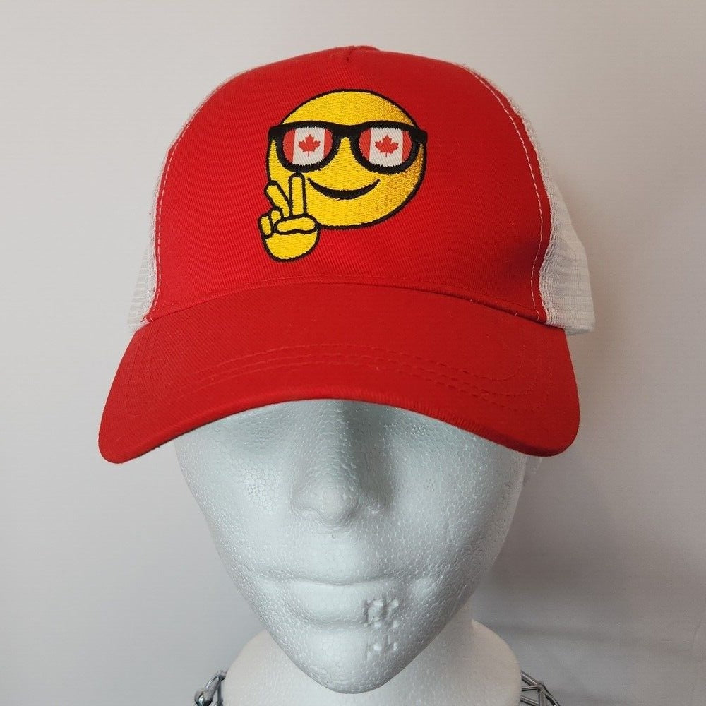 Emoji Canada Kids Trucker Snapback Cap