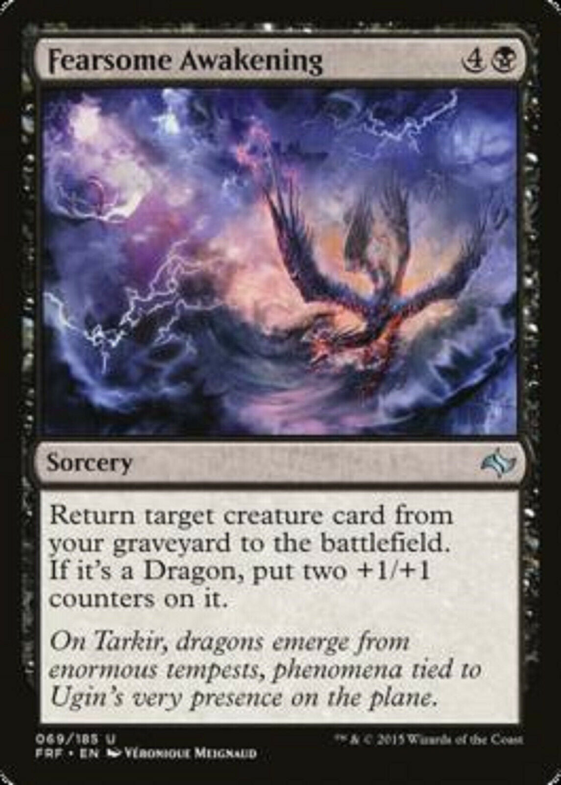 MTG MTG 1x Fearsome Awakening Fate Reforged  card Magic the gathering