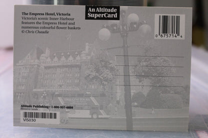 Vintage Post Card Victoria British Columbia An Altitude Super Card Empress Hotel