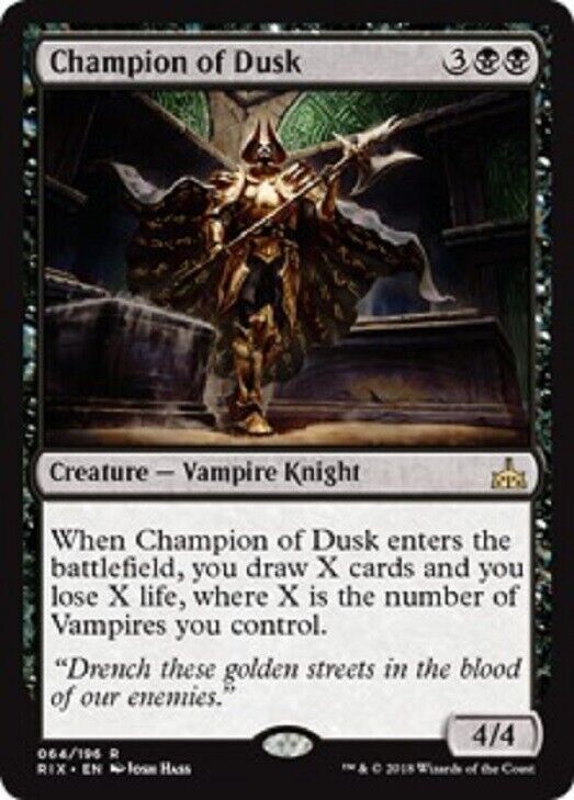 MTG MTG X1 Champion of Dusk Rivals of Ixalan Magic the Gathering Card