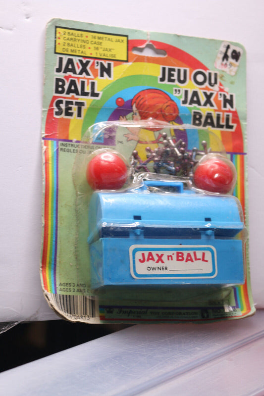 Vintage Imperial Jax n'Ball Case Mini Play Set Toy Jax & Ball With Tool Case Fun