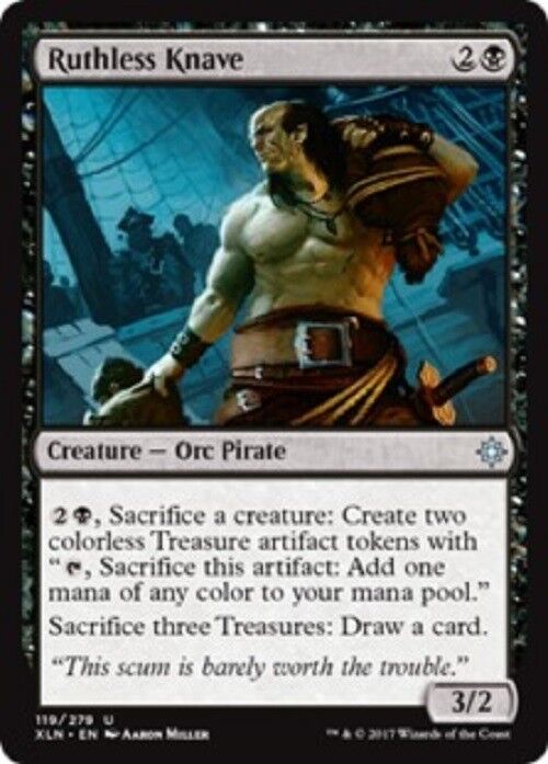 MTG Ruthless Knave Ixalan card Magic the Gathering  NM MTG Pauper