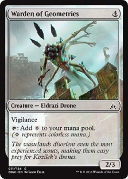 MTG 4x Warden of Geometries Oath of the Gatewatch MTG Magic the Gathering card